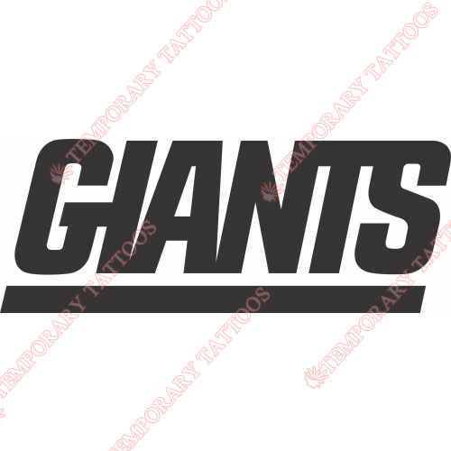 New York Giants Customize Temporary Tattoos Stickers NO.630